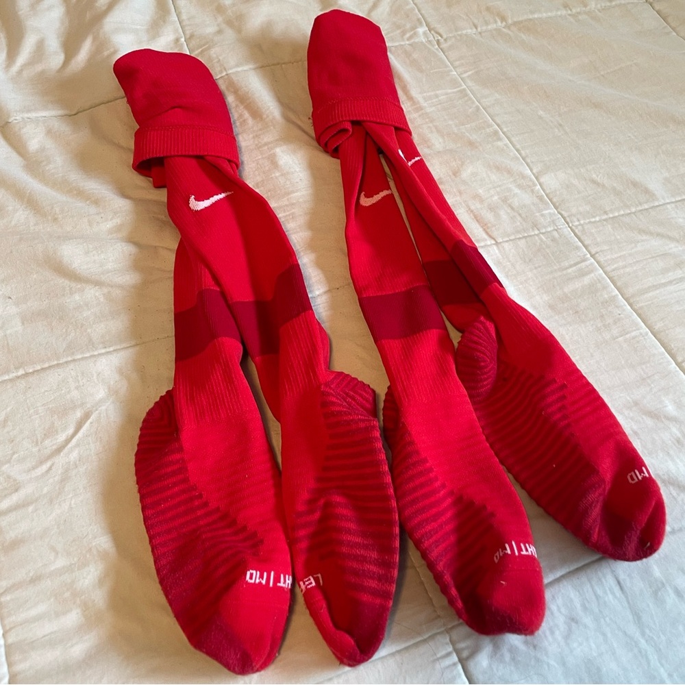Red Nike Soccer Socks